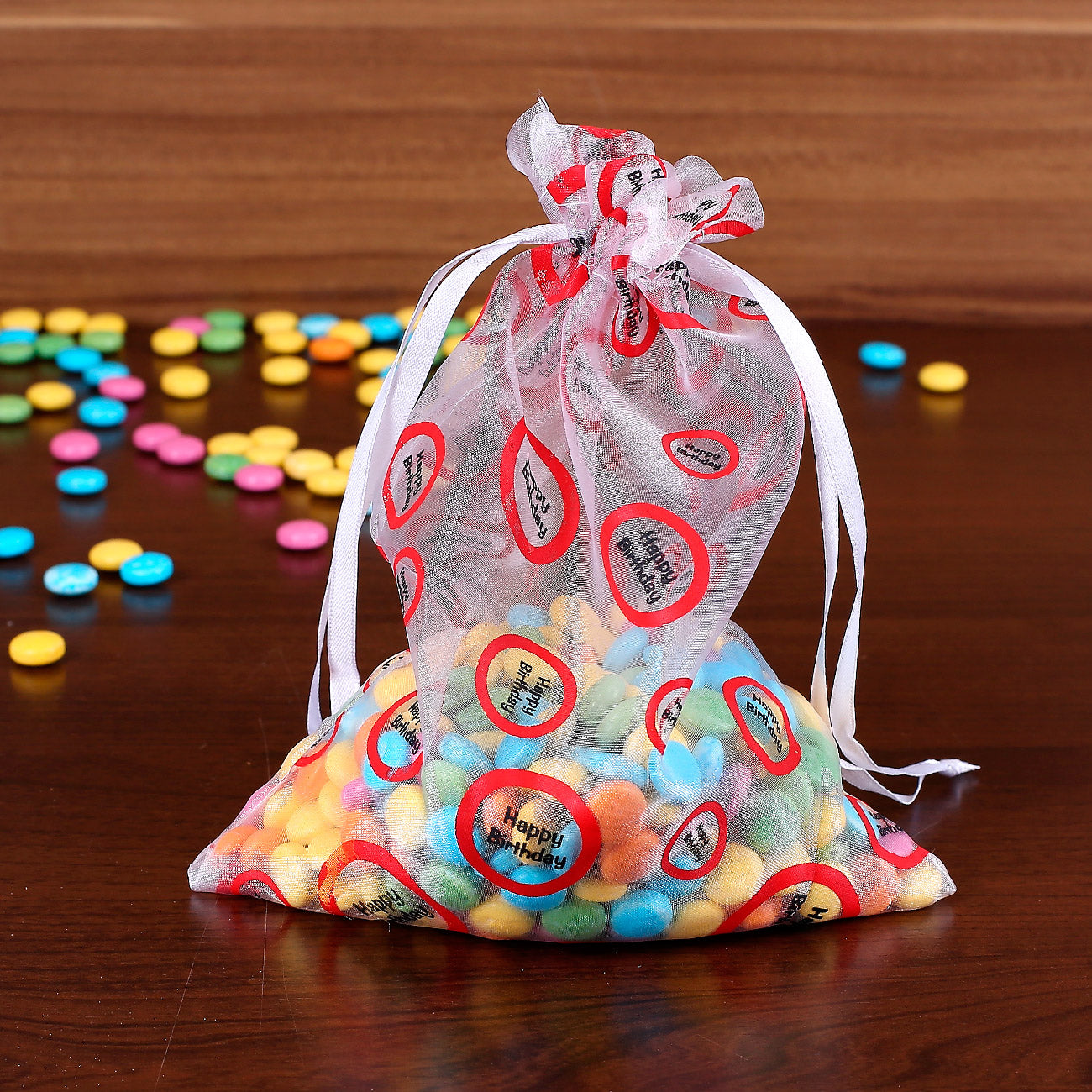 Organza-Beutel Verkehrszeichen Happy Birthday