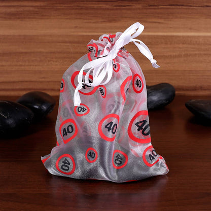 Organza-Beutel zum 40. Geburtstag