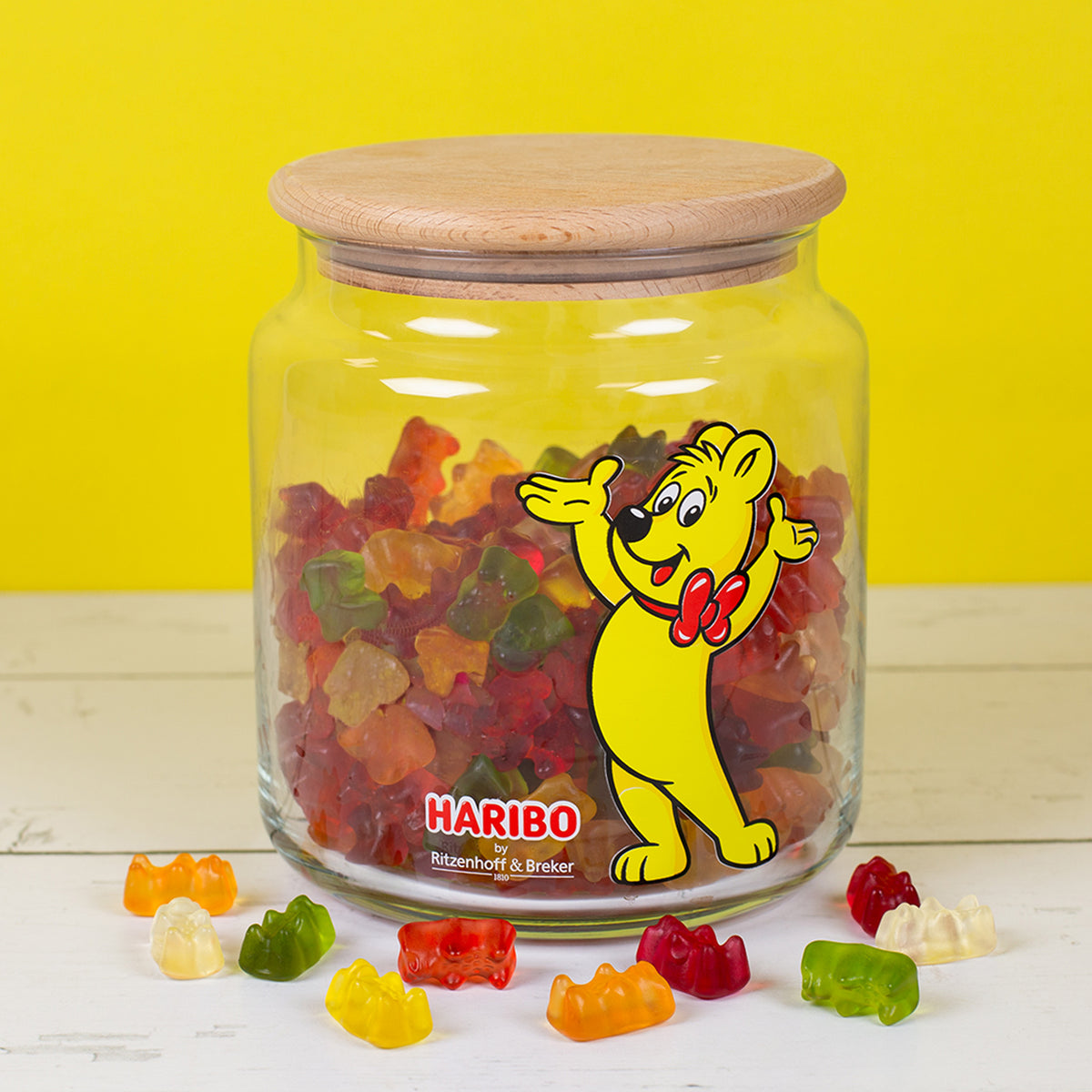 HARIBO Vorratsglas von Ritzenhoff und Breker mit Holzdeckel und Silikondichtring