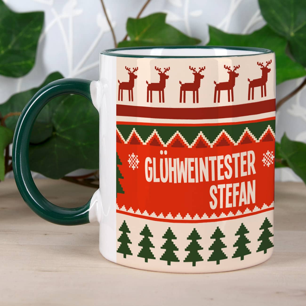Personalisierte Weihnachtstasse