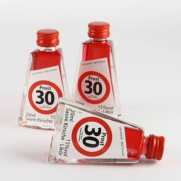 Schnäpschen zum 30. Geburtstag