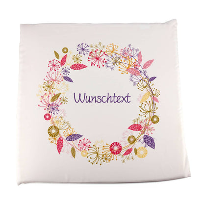 Sitzkissen mit Sommermotiv und Wunschtext
