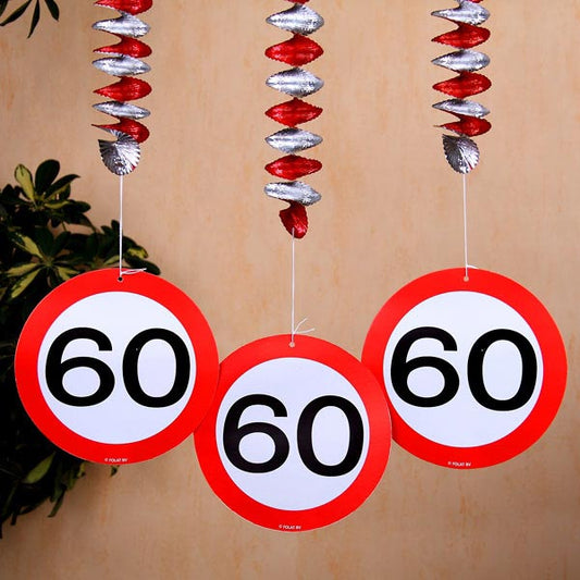 Spiral Dekoration zum 60. Geburtstag