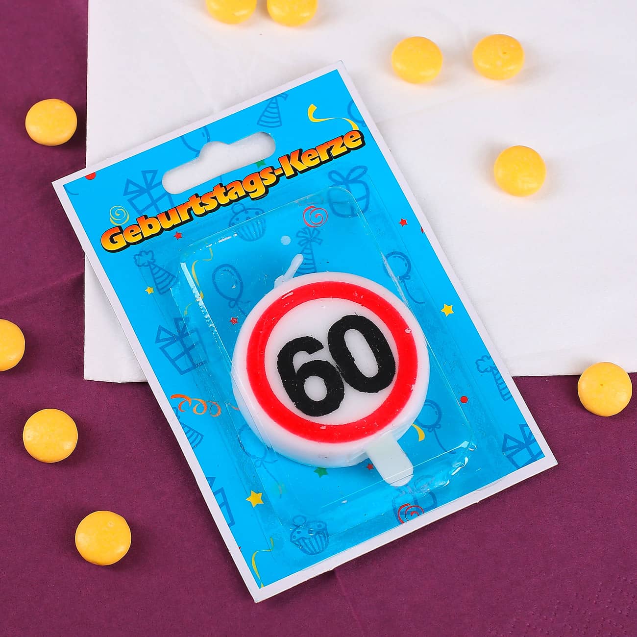 Geburtstagskerze zum 60.