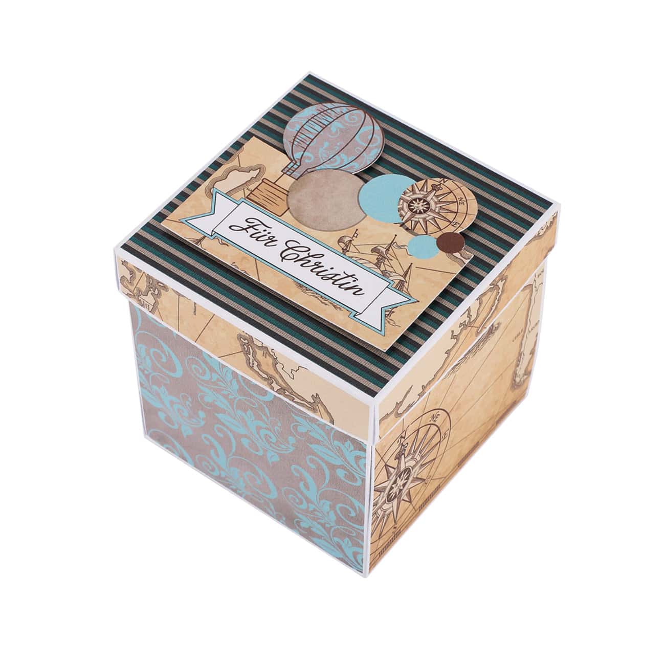 Reise - Explosionsbox für Gutscheine und Geldgeschenke