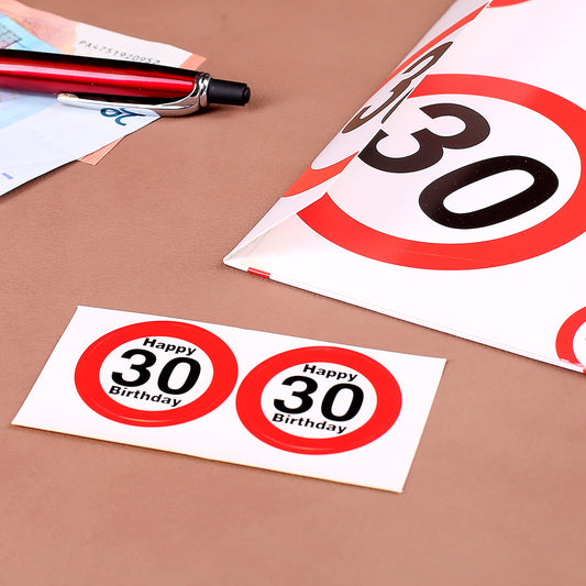 Umschlag zum 30. Geburtstag 