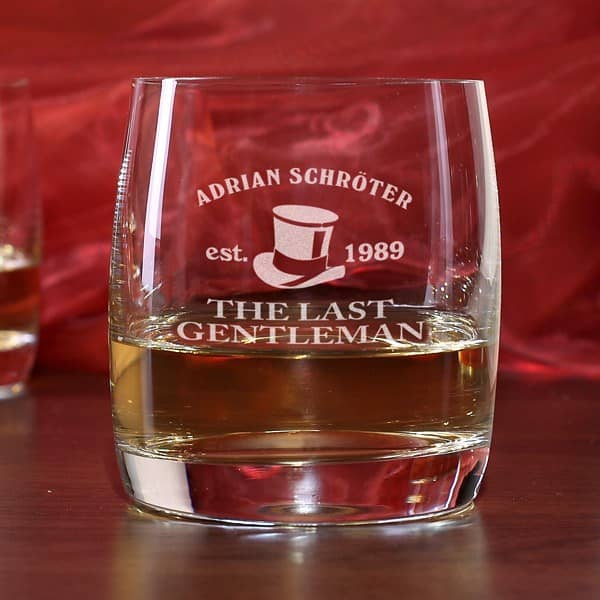 mit Ihrem Wunschnamen und Geburtsjahr graviertes Whiskyglas