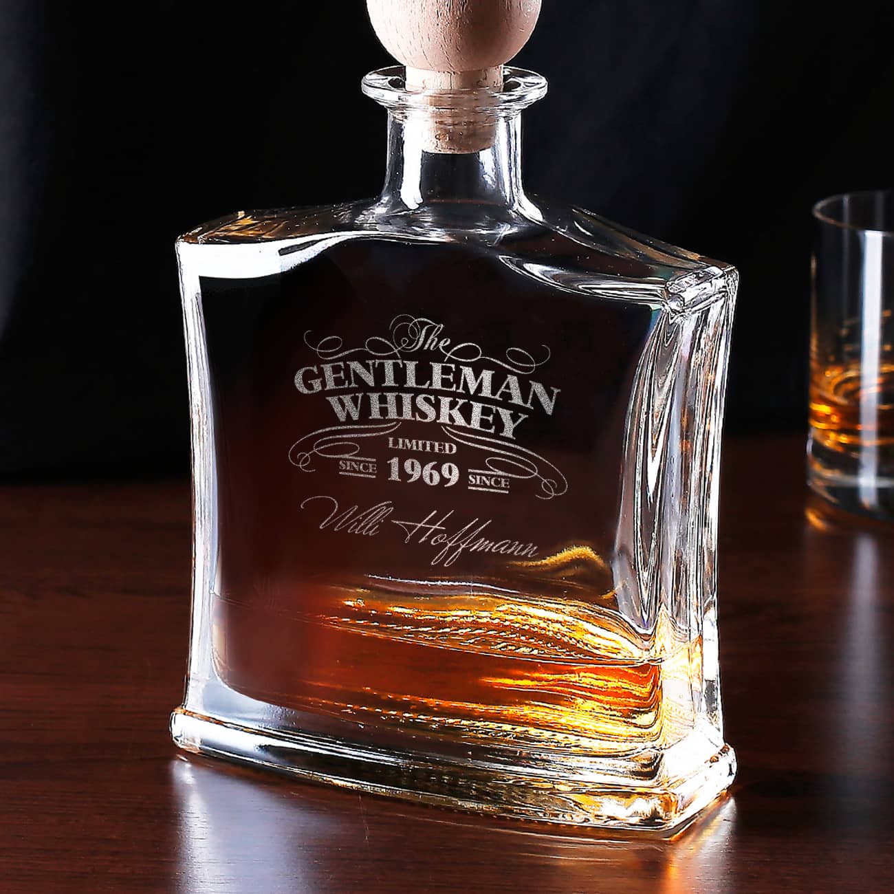 Whiskykaraffe mit Gravur als Accessoire für Kenner