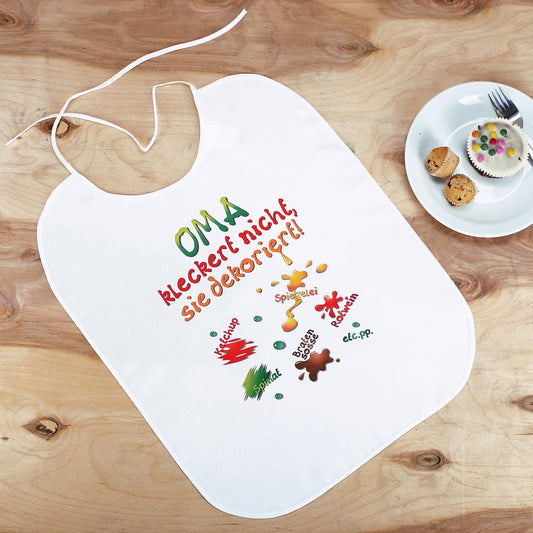 XL Latz - OMA kleckert nicht, sie dekoriert!