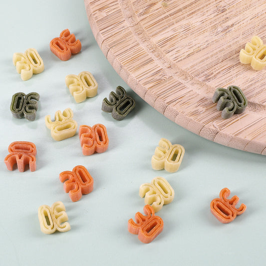 Zahlen Nudeln zum 30.