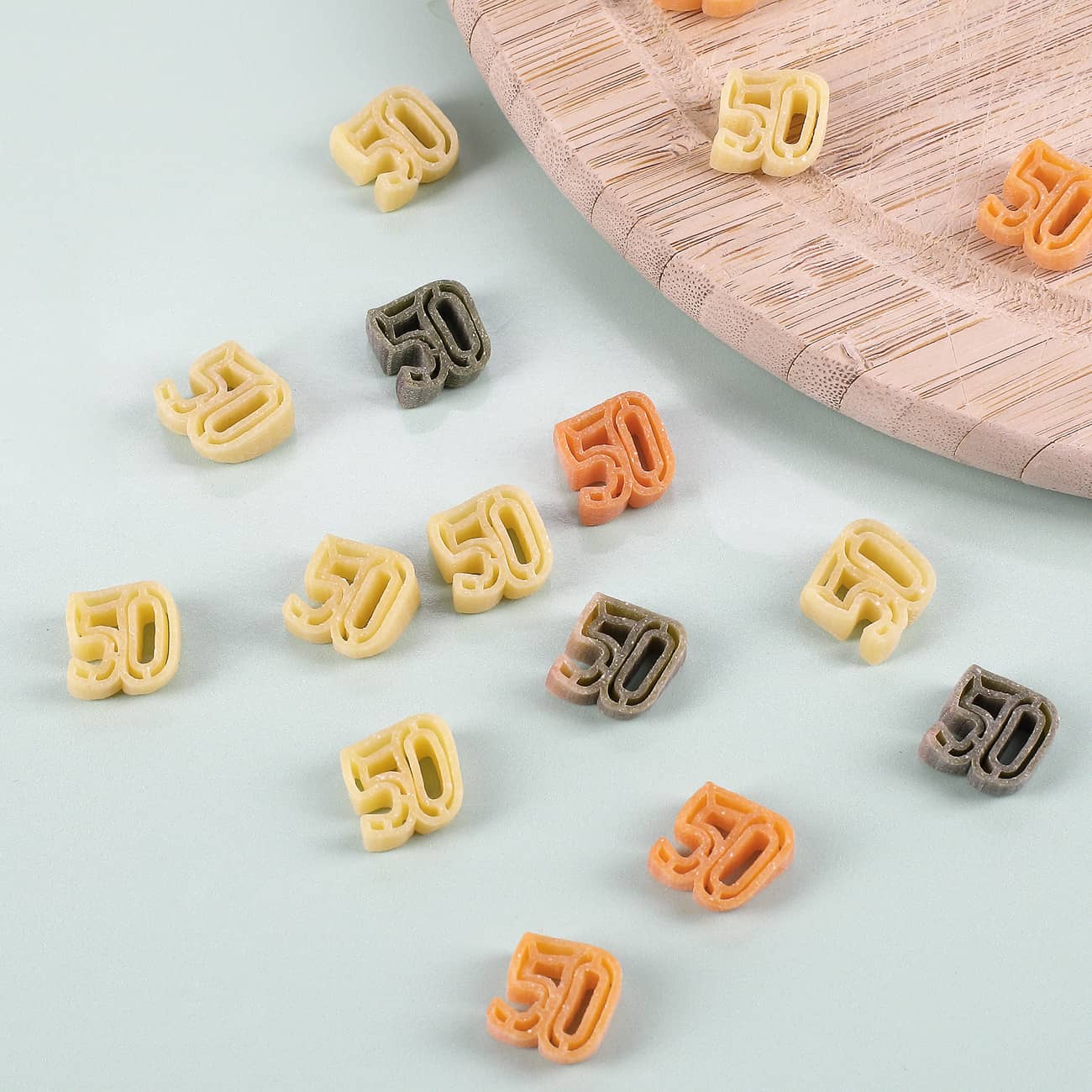 Zahlen-Nudeln zum 50.