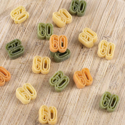 Nudeln in Zahlenform zum 60.