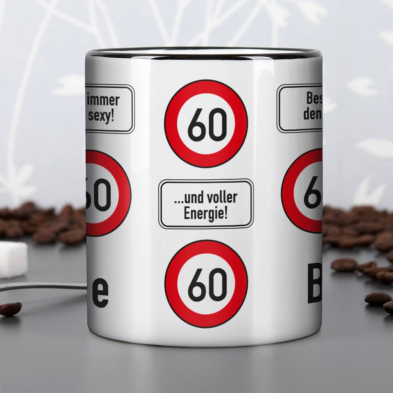 Tasse zum 60. Geburtstag mit Namen