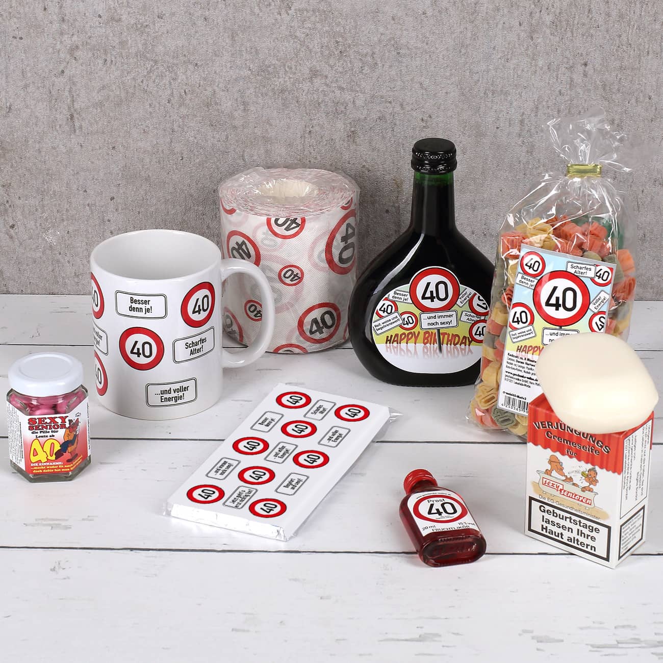 Witzige Artikel zum 40. Geburtstag