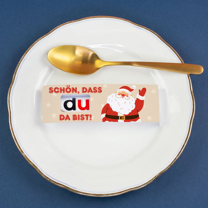 duplo Riegel 'Schön, dass du da bist!' | Gastgeschenk zu Weihnachten, Wichteln & Weihnachtsfeier