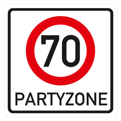 PVC Verkehrsschild zum 80. Geburtstag