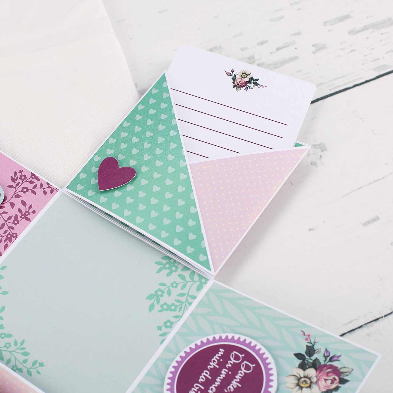 Einstecklasche für Karten