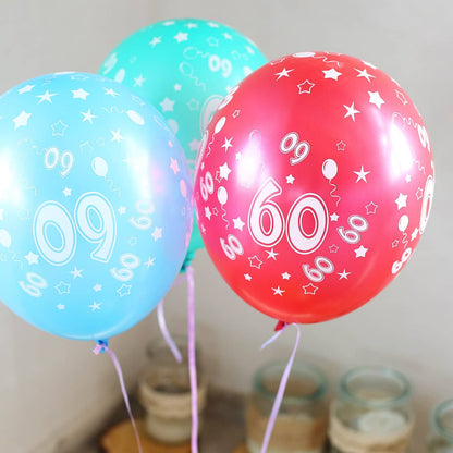 Ballons zum 60. Geburtstag