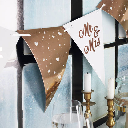 Hochzeitsdeko in roségold