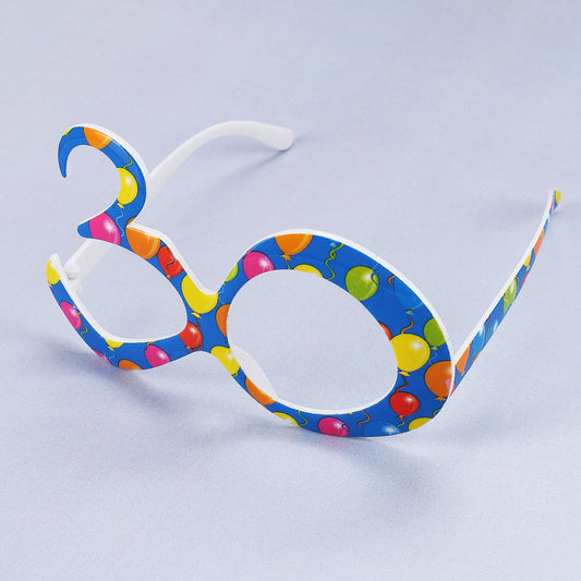 Party Brille 30 in blau