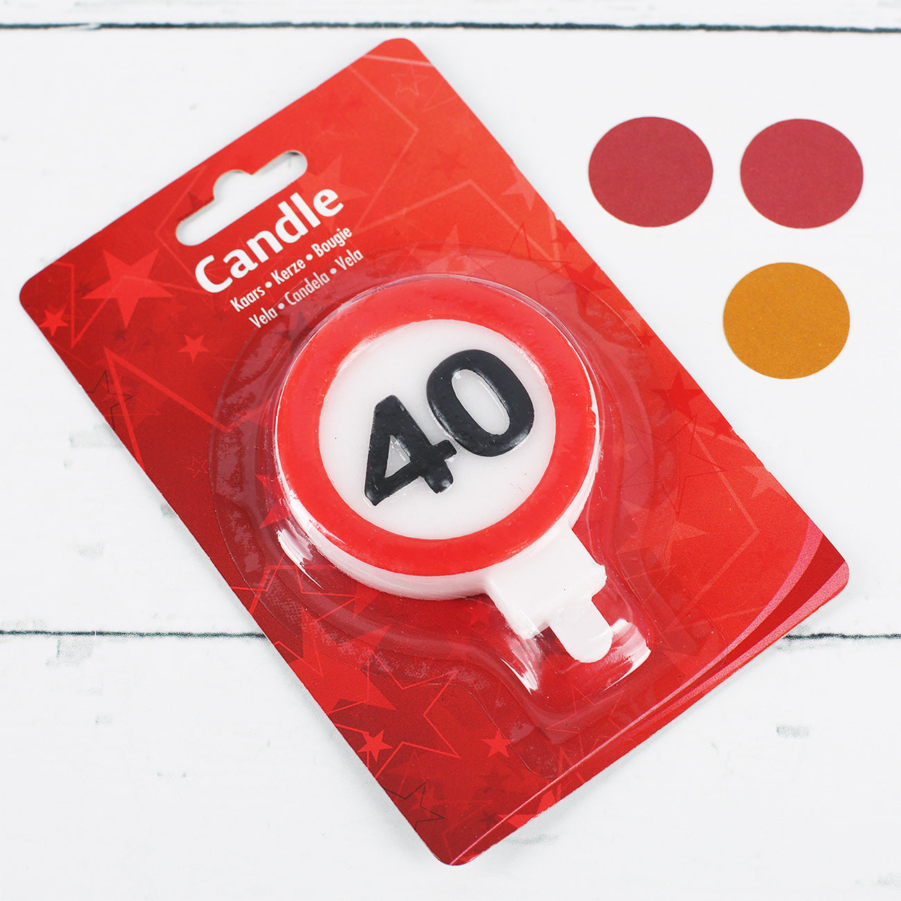 Tortenkerze Achtung 40