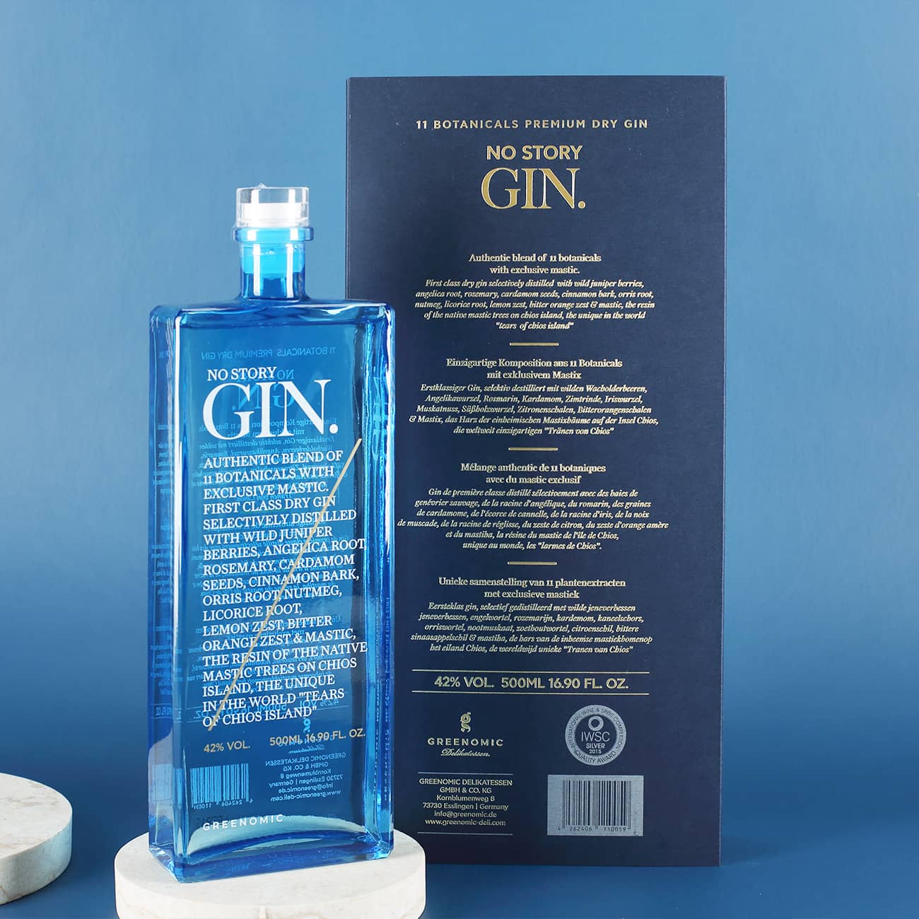 Verpackung zum Gin