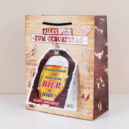 Geschenktasche zum Geburtstag für Männer - Bier