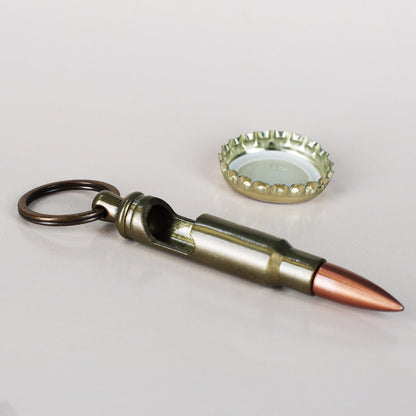 Schlüsselanhänger mit Flaschenöffner Kaliber