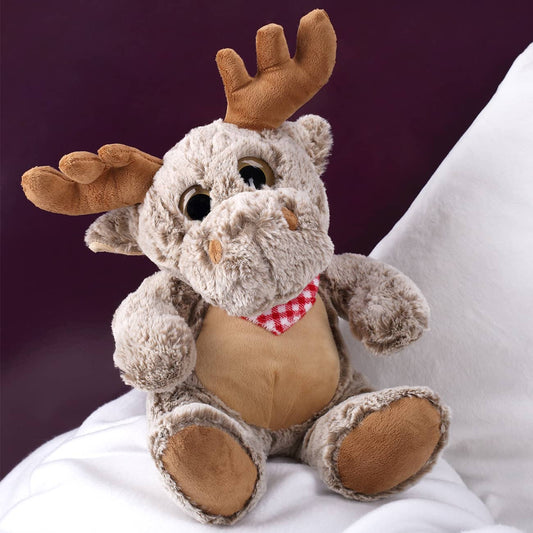 Elch Kuscheltier mit Kulleraugen