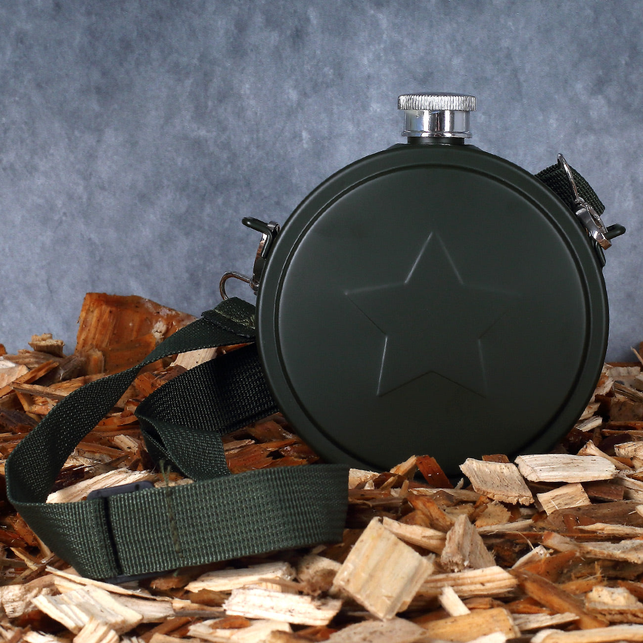 Flachmann - Feldtasche mit Schultergurt