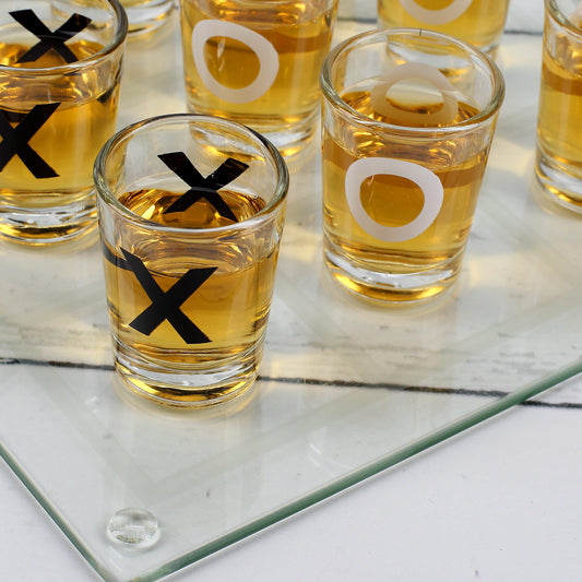 Trinkspiel Glas - TicTacToe