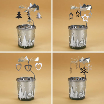 Teelicht-Karussell in 4 verschiedenen Designs