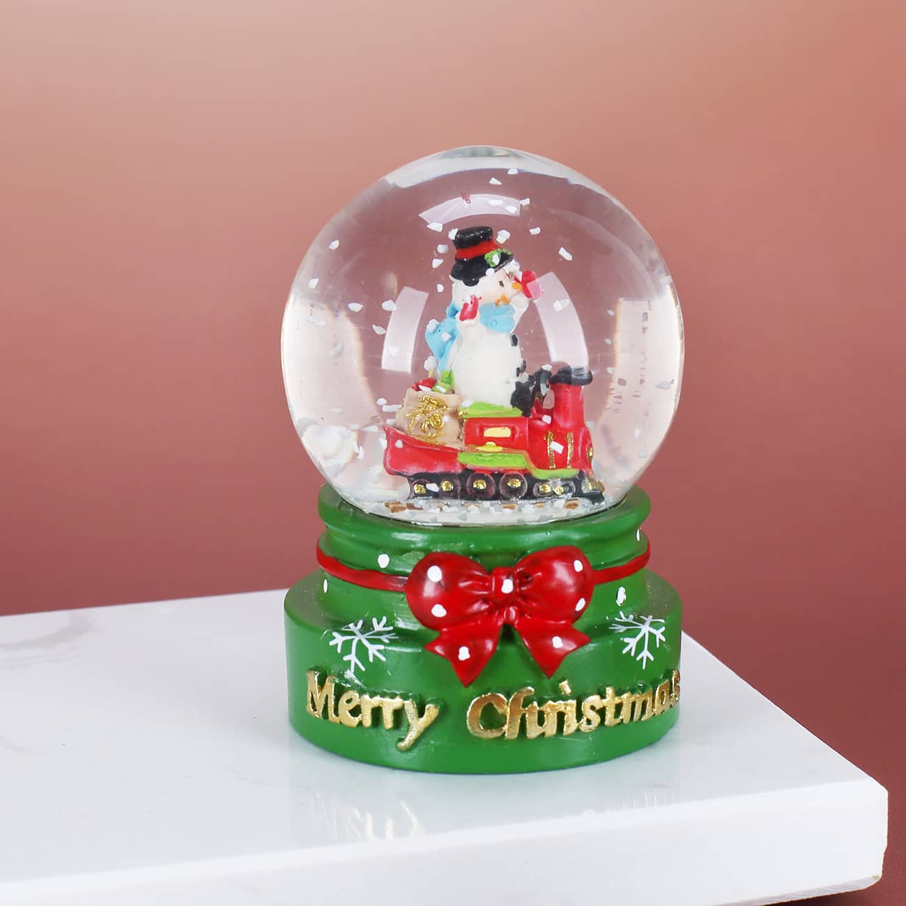 Schneemann Schneekugel