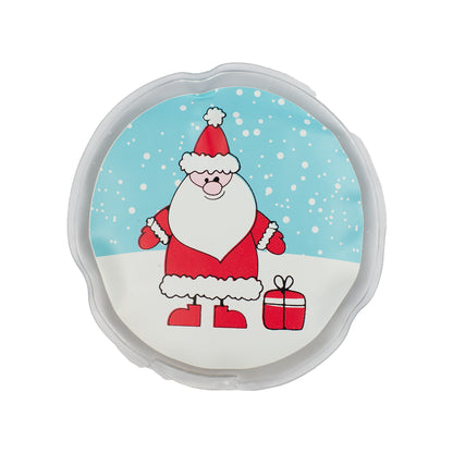 Weihnachtsmann-Motiv des Handwärmers freigestellt auf Weiß