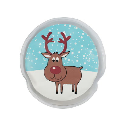 Freigestelltes Produktbild Rentier-Handwärmer auf weißem Hintergrund