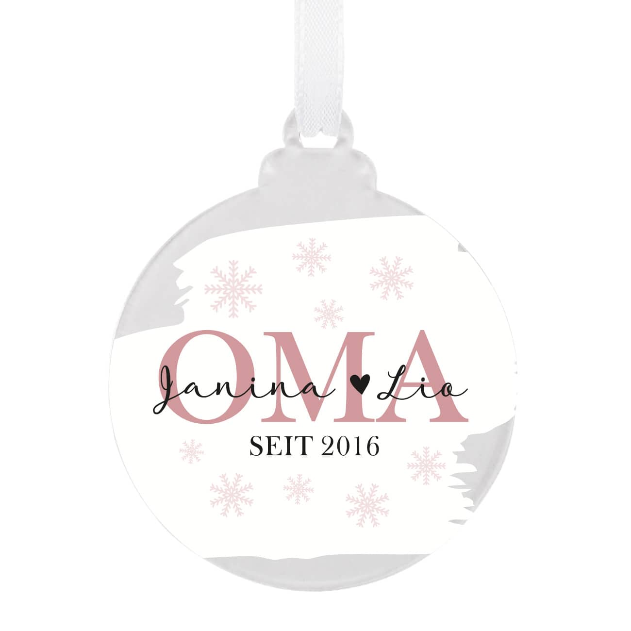 Mit Text und Jahr personalisiert