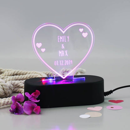 personalisiert mit Namen und Datum