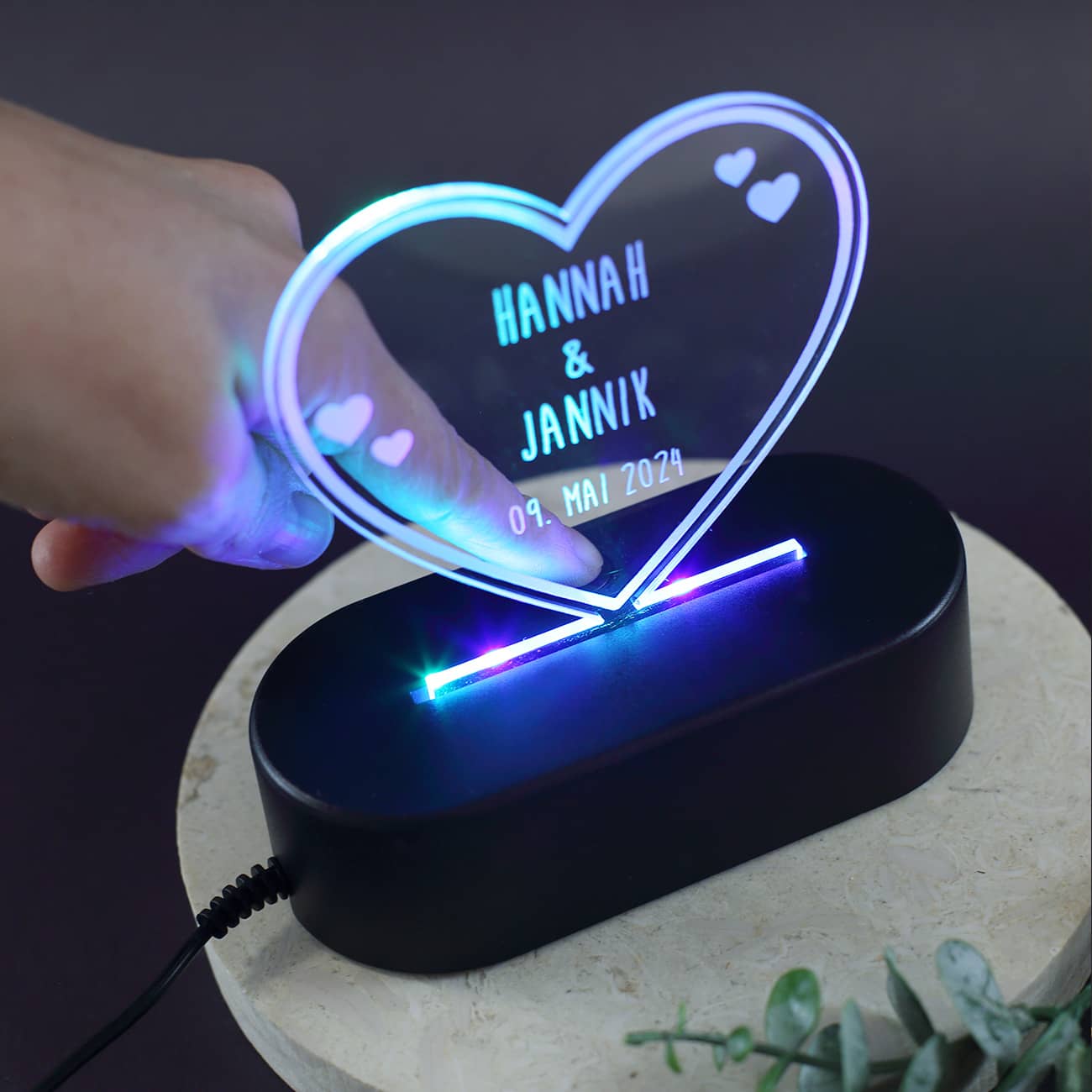 Farbwechsel auf Knopfdruck