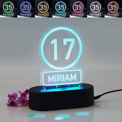 Acryllampe mit Farbwechsel