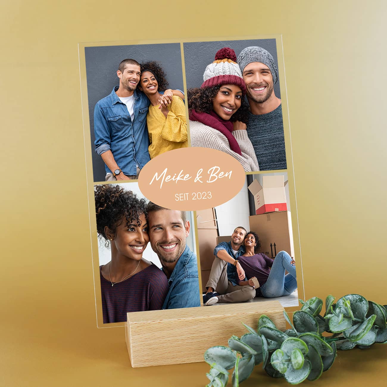 Acrylfoto mit 4 Bildern bedruckt