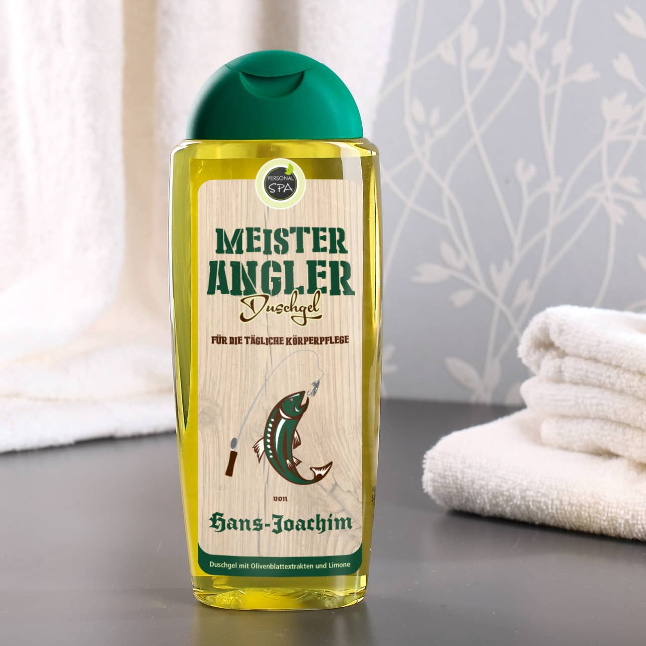 Meister Angler Duschgel mit Name