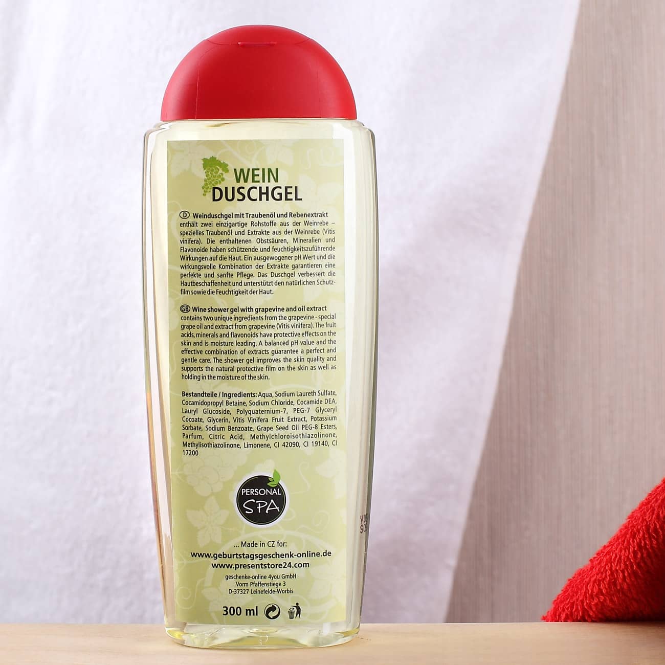 Morgenmuffel Duschgel Rückseite