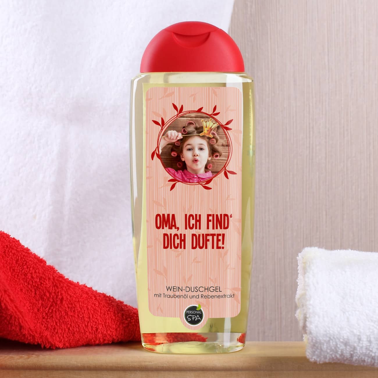 Duschgel mit Ihrem Foto und Wunschtext