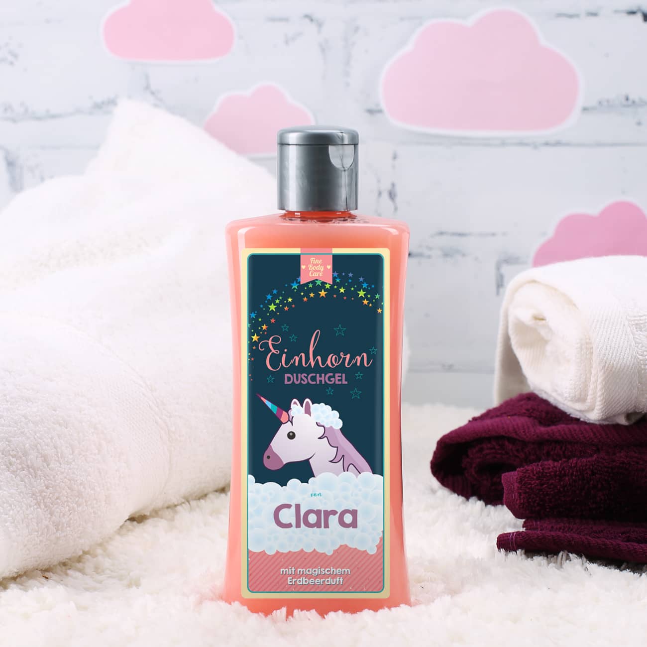 Einhorn Duschgel mit Name