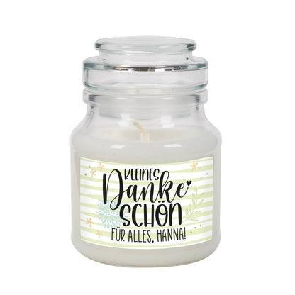 Kleines Dankeschön Schriftzug mit Text personalisiert