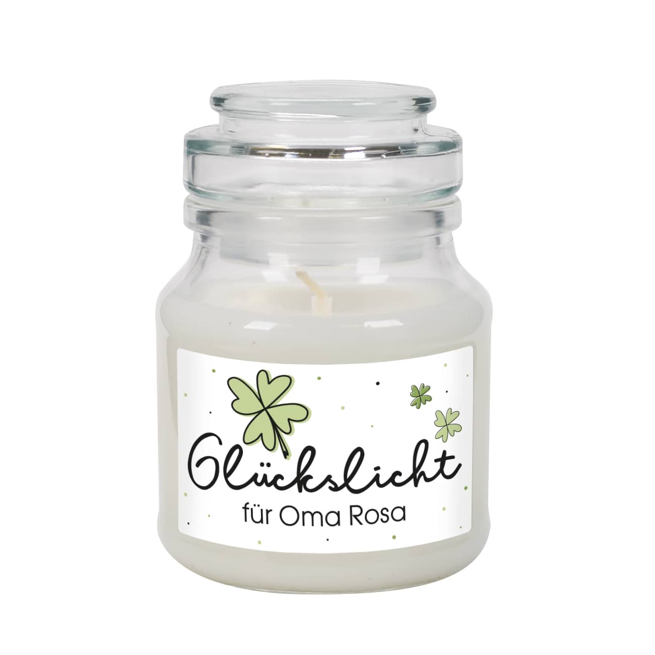 Glückslicht Schriftzug mit Text personalisiert