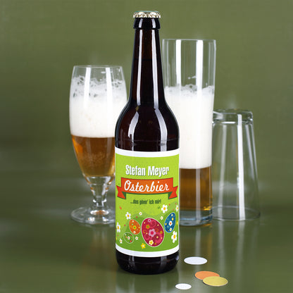Bieraufkleber Osterbier mit Wunschname