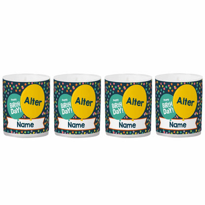 Mit Name und Alter bedruckt