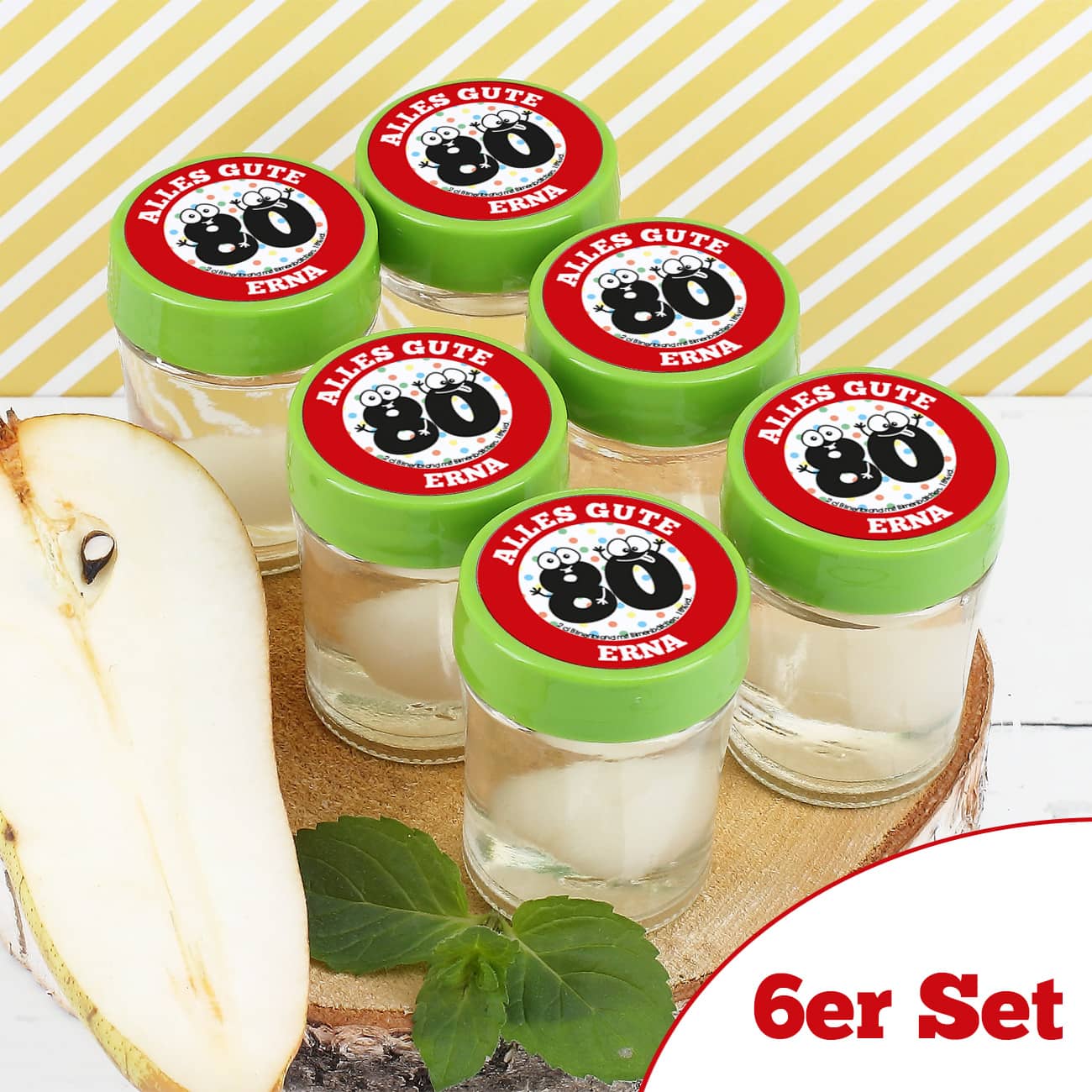 Persönlicher Schnaps zum 80. Geburtstag