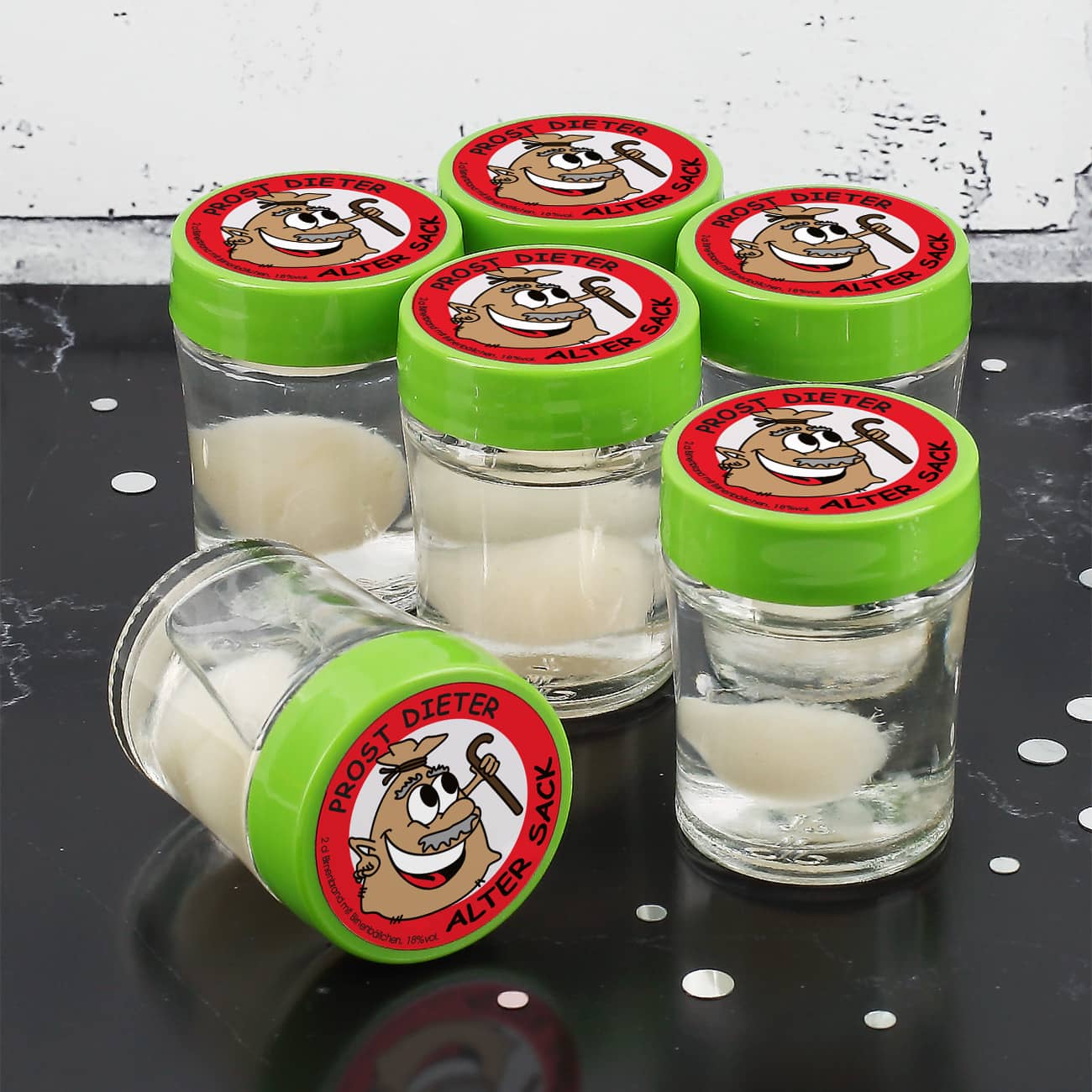 Birnenlikör im 6er Set zum Geburtstag